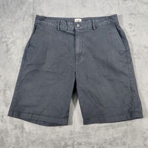 Flint and Tinder Shorts‎ Mens 34 Charcoal Stretch Chino Casual Zip Fly Huckberry